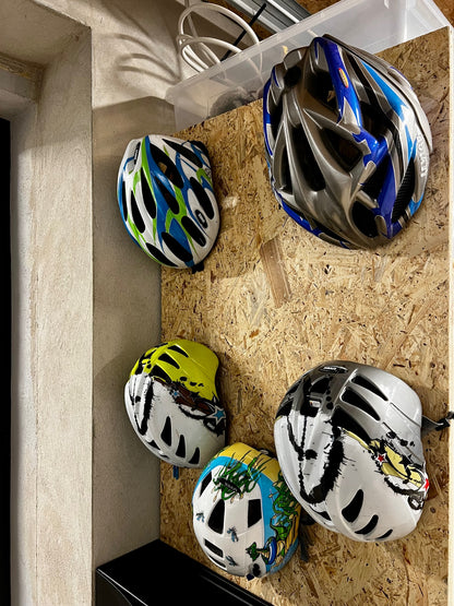 fahrradhelm aufhängen Fahrradhelm Halterung Wandhalterung Helmhalter